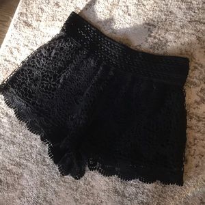 Black Lace Dress Shorts